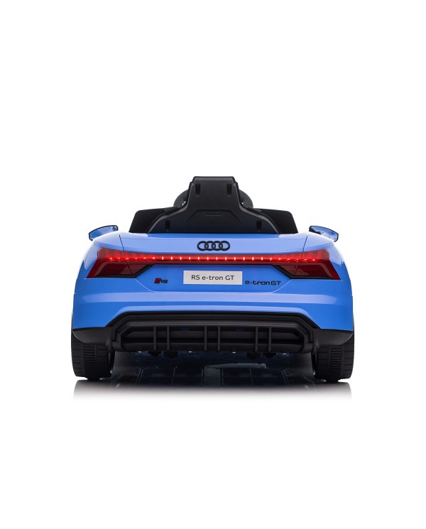 Auto Macchina Elettrica per Bambini 12V Audi RS e-tron GT Sedile Pelle con Telecomando Blue|Toys Car