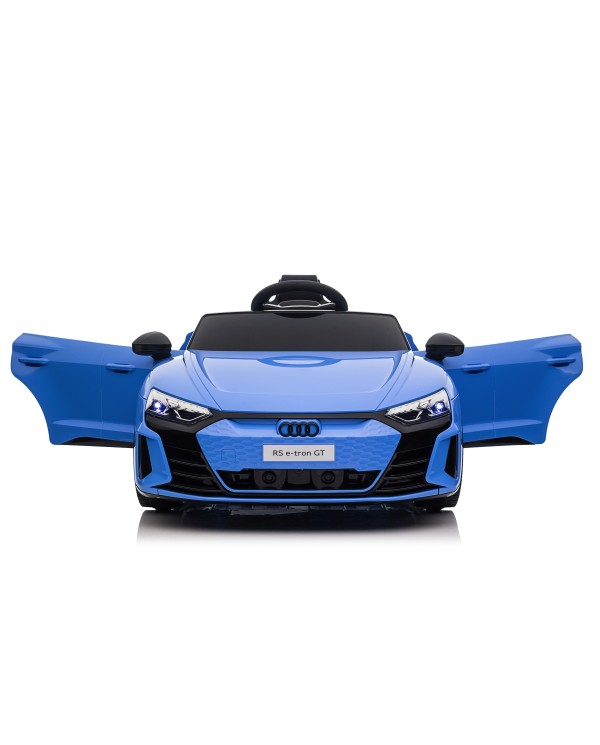 Auto Macchina Elettrica per Bambini 12V Audi RS e-tron GT Sedile Pelle con Telecomando Blue|Toys Car