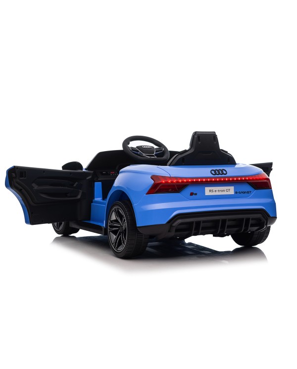 Auto Macchina Elettrica per Bambini 12V Audi RS e-tron GT Sedile Pelle con Telecomando Blue|Toys Car