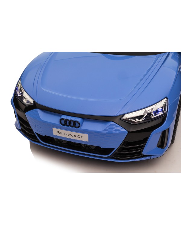 Auto Macchina Elettrica per Bambini 12V Audi RS e-tron GT Sedile Pelle con Telecomando Blue|Toys Car