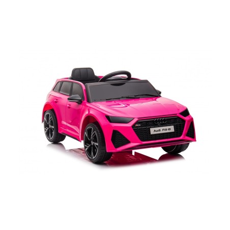 Auto Macchina Elettrica per Bambini 12V Audi RS 6 Sedile Pelle con Telecomando  