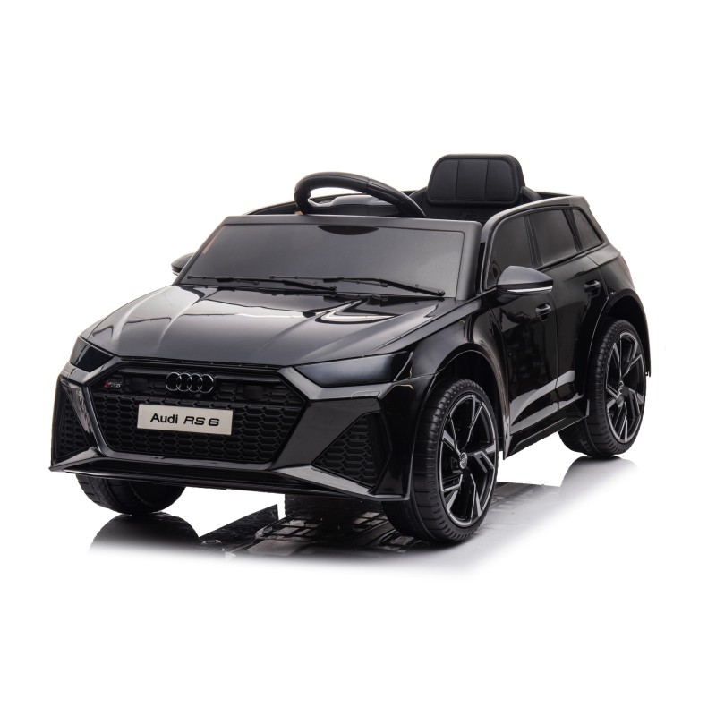 Auto Macchina Elettrica per Bambini 12V Audi RS 6 Sedile Pelle con Telecomando