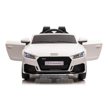 Auto Macchina Elettrica per Bambini 12V Audi TT RS Sedile Pelle con Telecomando  