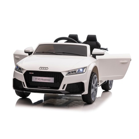 Auto Macchina Elettrica per Bambini 12V Audi TT RS Sedile Pelle con Telecomando  