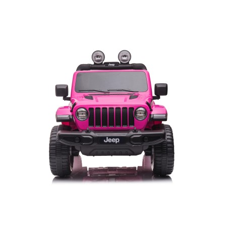 Auto Macchina Elettrica Jeep Wrangler Rubicon 12V per Bambini porte apribili Con telecomando Full accessori (Green)
