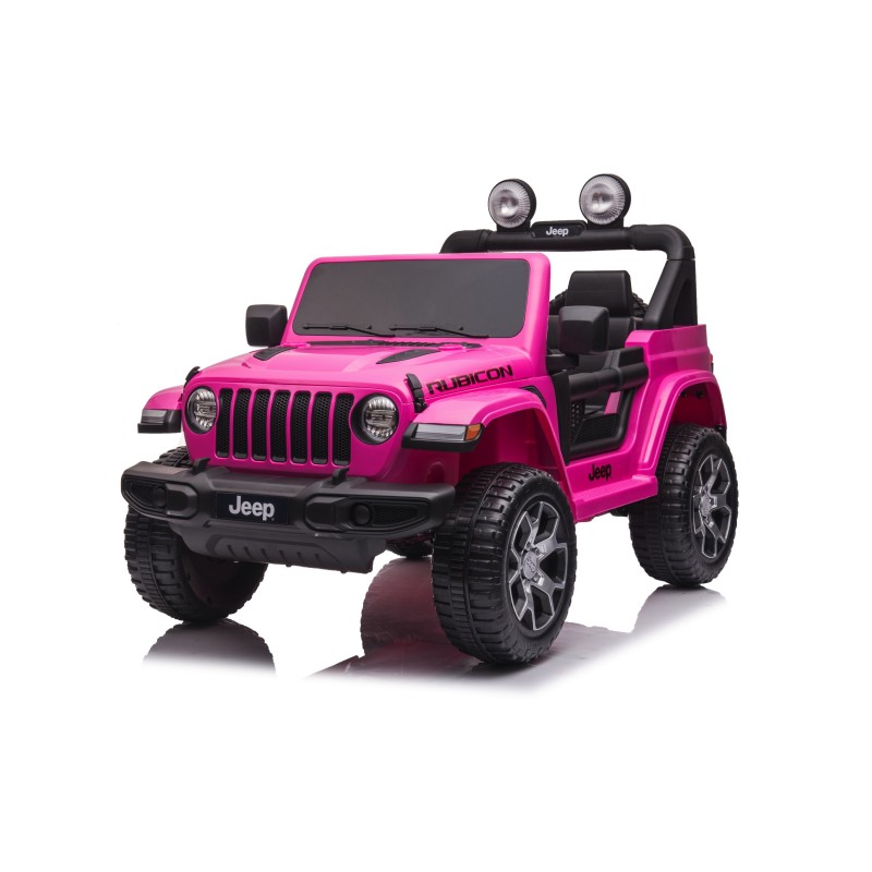 Auto Macchina Elettrica Jeep Wrangler Rubicon 12V per Bambini porte apribili Con telecomando Full accessori (Green)