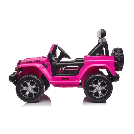 Auto Macchina Elettrica Jeep Wrangler Rubicon 12V per Bambini porte apribili Con telecomando Full accessori (Green)