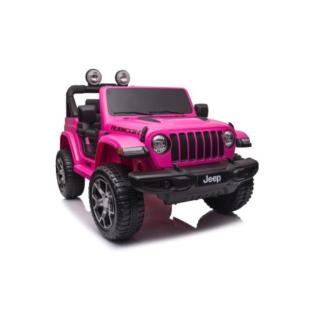 Auto Macchina Elettrica Jeep Wrangler Rubicon 12V per Bambini porte apribili Con telecomando Full accessori (Green)