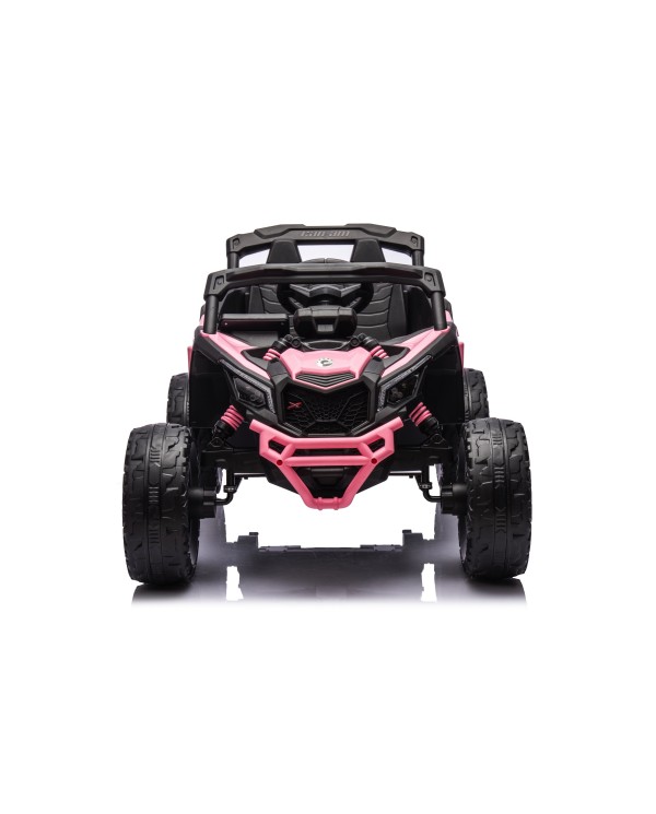 Auto Macchina Elettrica per Bambini 24V UTV CAN AM MAVERICK Telecomando 2 Motori da 200W Porte Apribili Rosa|Toys Car