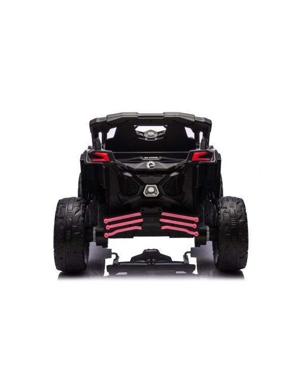 Auto Macchina Elettrica per Bambini 24V UTV CAN AM MAVERICK Telecomando 2 Motori da 200W Porte Apribili Rosa|Toys Car
