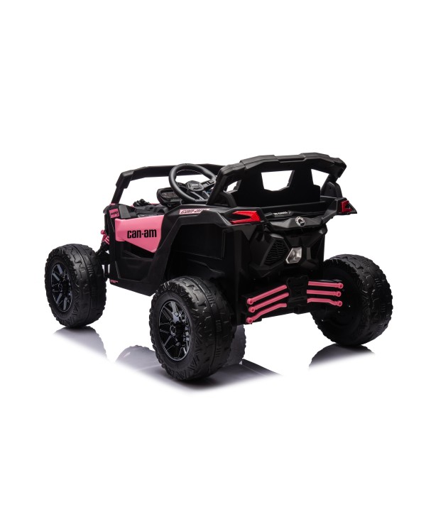 Auto Macchina Elettrica per Bambini 24V UTV CAN AM MAVERICK Telecomando 2 Motori da 200W Porte Apribili Rosa|Toys Car