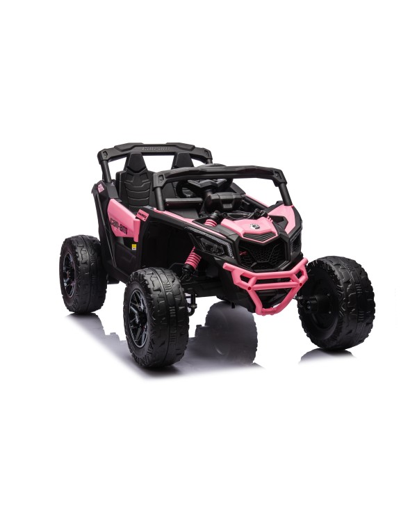 Auto Macchina Elettrica per Bambini 24V UTV CAN AM MAVERICK Telecomando 2 Motori da 200W Porte Apribili Rosa|Toys Car