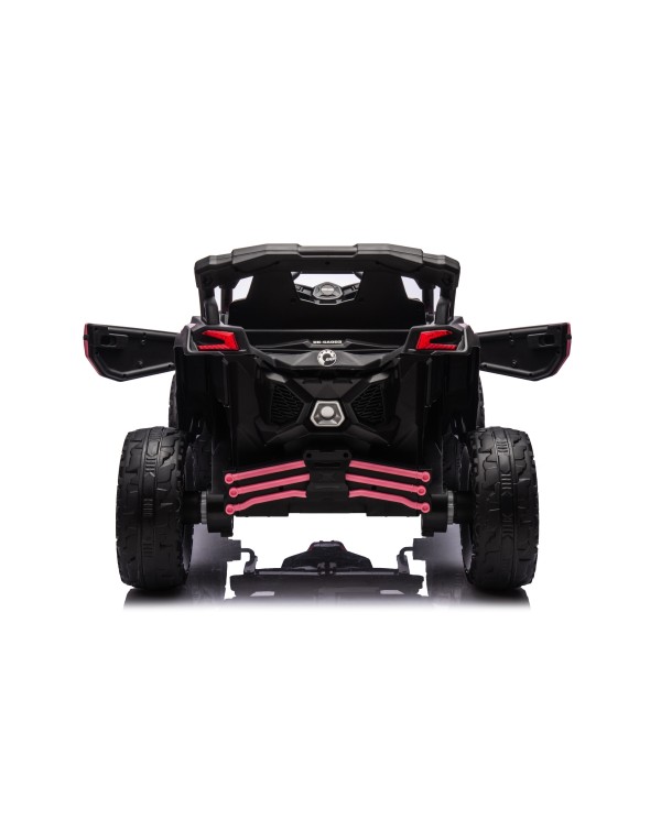 Auto Macchina Elettrica per Bambini 24V UTV CAN AM MAVERICK Telecomando 2 Motori da 200W Porte Apribili Rosa|Toys Car