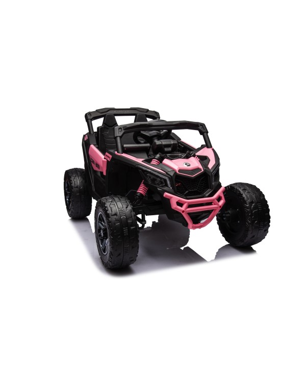 Auto Macchina Elettrica per Bambini 24V UTV CAN AM MAVERICK Telecomando 2 Motori da 200W Porte Apribili Rosa|Toys Car