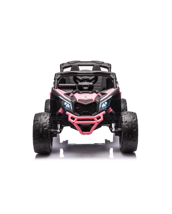 Auto Macchina Elettrica per Bambini 24V UTV CAN AM MAVERICK Telecomando 2 Motori da 200W Porte Apribili Rosa|Toys Car
