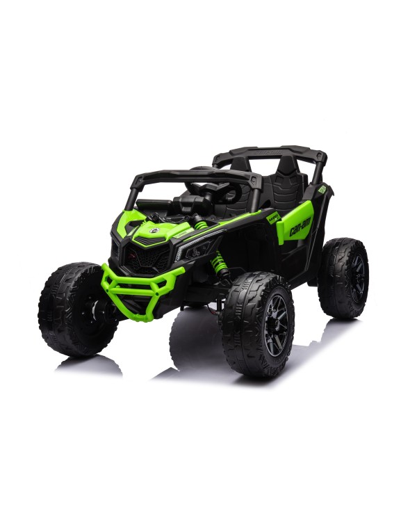 Auto Macchina Elettrica per Bambini 24V UTV CAN AM MAVERICK Telecomando 2 Motori da 200W Porte Apribili Verde|Toys Car