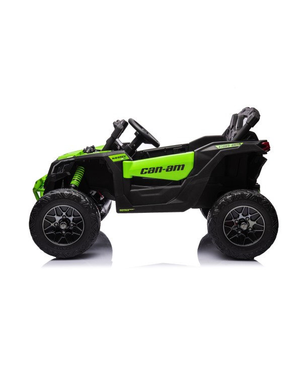 Auto Macchina Elettrica per Bambini 24V UTV CAN AM MAVERICK Telecomando 2 Motori da 200W Porte Apribili Verde|Toys Car