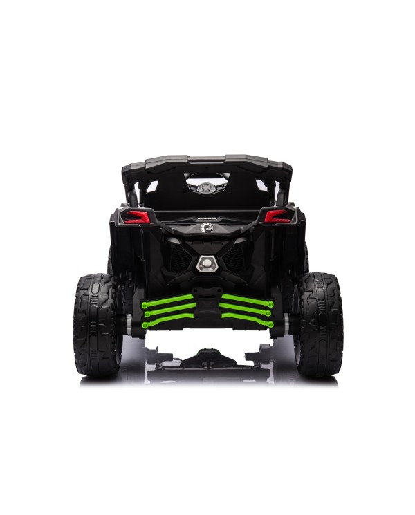 Auto Macchina Elettrica per Bambini 24V UTV CAN AM MAVERICK Telecomando 2 Motori da 200W Porte Apribili Verde|Toys Car