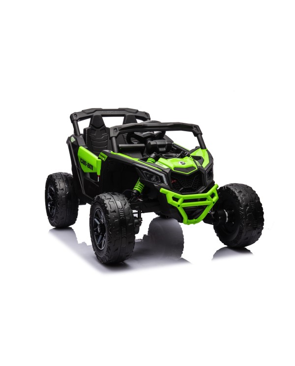 Auto Macchina Elettrica per Bambini 24V UTV CAN AM MAVERICK Telecomando 2 Motori da 200W Porte Apribili Verde|Toys Car