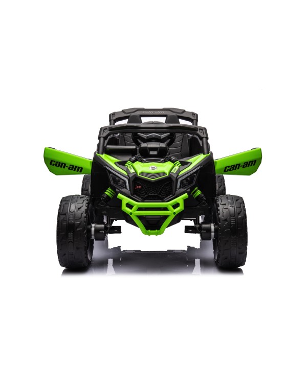 Auto Macchina Elettrica per Bambini 24V UTV CAN AM MAVERICK Telecomando 2 Motori da 200W Porte Apribili Verde|Toys Car