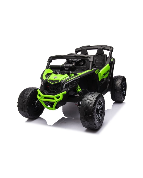 Auto Macchina Elettrica per Bambini 24V UTV CAN AM MAVERICK Telecomando 2 Motori da 200W Porte Apribili Verde|Toys Car