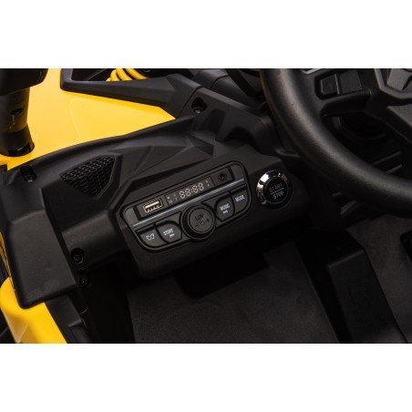 Auto Macchina Elettrica per Bambini 24V UTV CAN AM MAVERICK Telecomando 2 Motori da 200W Porte Apribili 