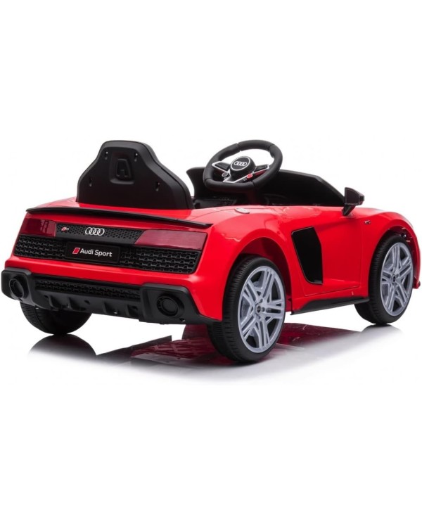 Auto Macchina Elettrica 12V NEW Audi R8 Spyder per Bambini Led MP3 con Telecomando Sedile in pelle Rossa|Toys Car