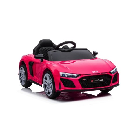 Auto Macchina Elettrica 12V NEW Audi R8 Spyder per Bambini Led MP3 con Telecomando Sedile in pelle Rosa