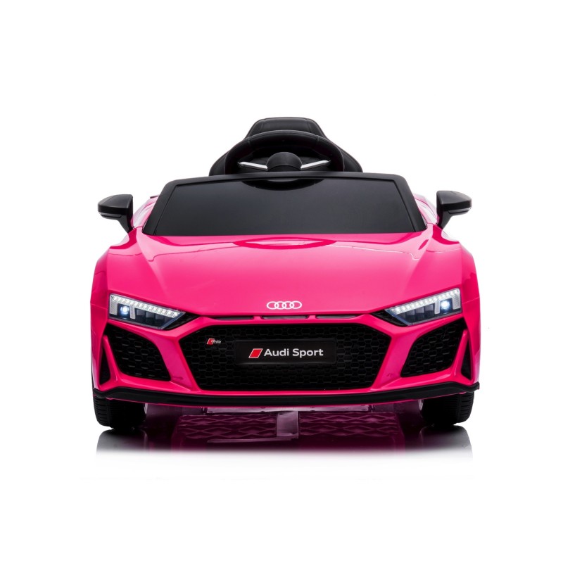 Auto Macchina Elettrica 12V NEW Audi R8 Spyder per Bambini Led MP3 con Telecomando Sedile in pelle Rosa