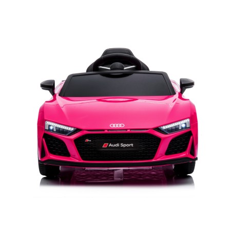 Auto Macchina Elettrica 12V NEW Audi R8 Spyder per Bambini Led MP3 con Telecomando Sedile in pelle Rosa