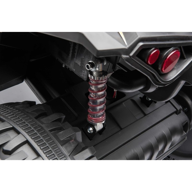 Super Quad Lander elettrico per Bambini 12V doppio motore Full optional con Ammortozzatori Bianco