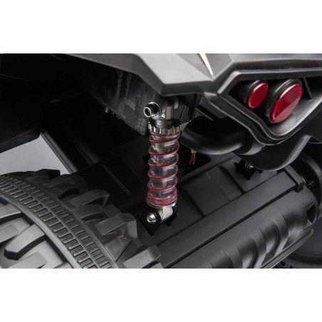 Super Quad Lander elettrico per Bambini 12V doppio motore Full optional con Ammortozzatori Bianco