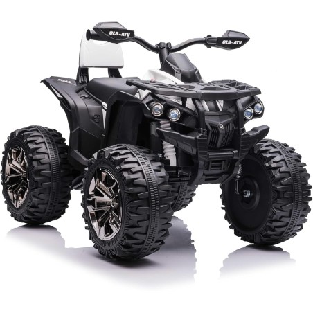 Super Quad Lander elettrico per Bambini 12V doppio motore Full optional con Ammortozzatori Bianco
