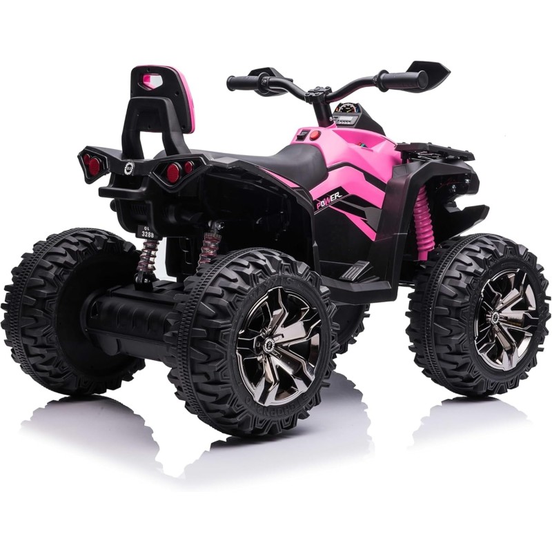 Super Quad Elettrico per Bambini OFF ROAD 12V ATV off-Road 4 x 4 Motori 12v Full Optional Batteria Potenziata 14AH Sospensioni (