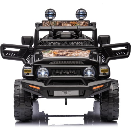 Auto Macchina Elettrica Jeep Toyota Fj Cruiser 12V Ruote in Gomma Full Optional Sedile Pelle Porte Apribili Telecomando