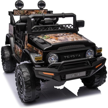 Auto Macchina Elettrica Jeep Toyota Fj Cruiser 12V Ruote in Gomma Full Optional Sedile Pelle Porte Apribili Telecomando