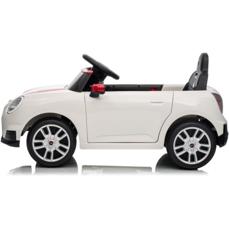 Auto Elettrica per Bambini Mini Cooper S Cabrio 12V Ruote in Full Optional Sedile in Pelle Porte Apribili Telecomando Tappetino 