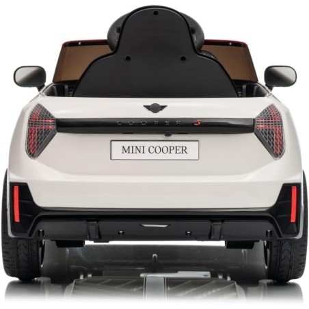 Auto Elettrica per Bambini Mini Cooper S Cabrio 12V Ruote in Full Optional Sedile in Pelle Porte Apribili Telecomando Tappetino 