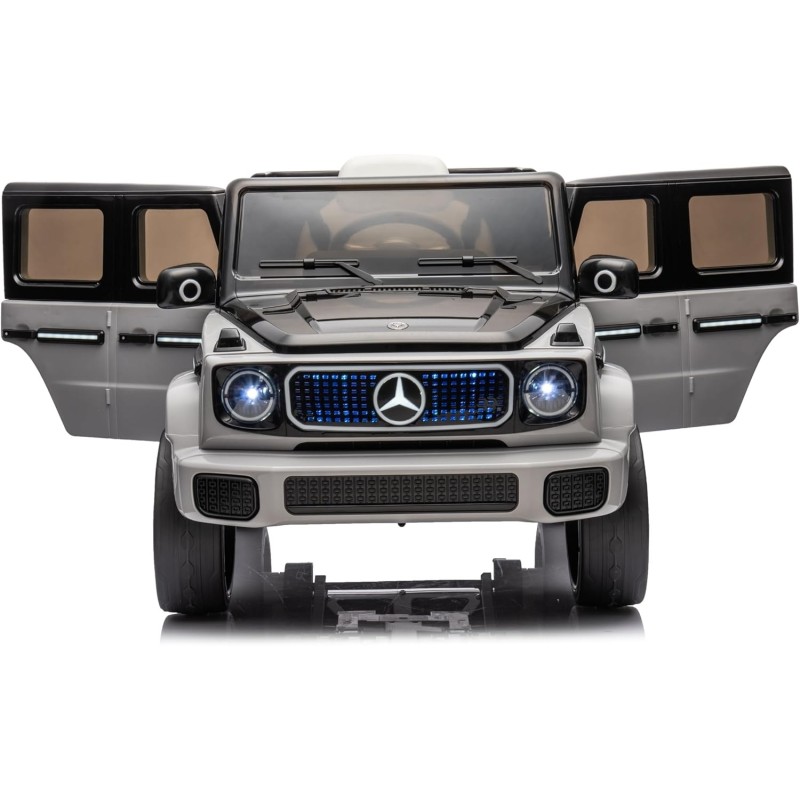 Auto Elettrica per Bambini Mercedes EQG 63 Concept 12V Ruote in Gomma Full Optional Sedile Pelle telecomando Grigia|Toys Car