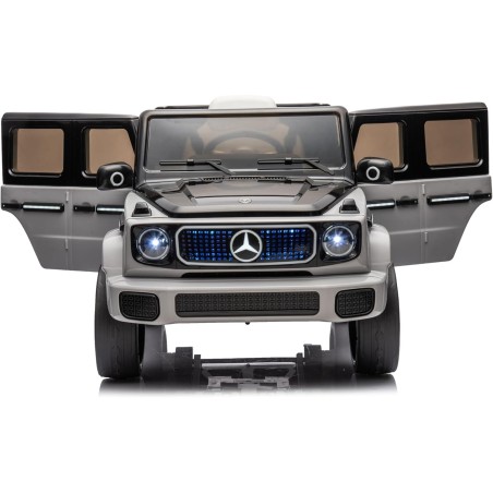 Auto Elettrica per Bambini  Mercedes EQG 63 Concept 12V Ruote in Gomma Full Optional Sedile Pelle Porte Apribili Telecomando