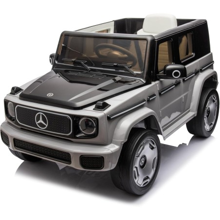 Auto Elettrica per Bambini  Mercedes EQG 63 Concept 12V Ruote in Gomma Full Optional Sedile Pelle Porte Apribili Telecomando