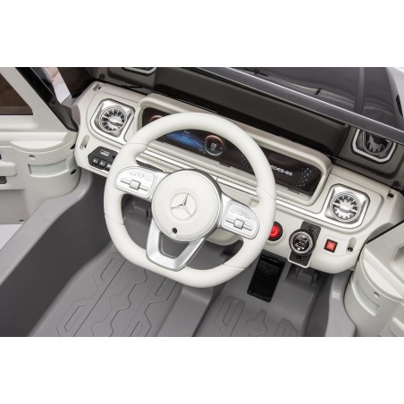 Auto Elettrica per Bambini  Mercedes EQG 63 Concept 12V Ruote in Gomma Full Optional Sedile Pelle Porte Apribili Telecomando