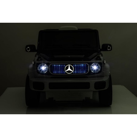 Auto Elettrica per Bambini  Mercedes EQG 63 Concept 12V Ruote in Gomma Full Optional Sedile Pelle Porte Apribili Telecomando Bia
