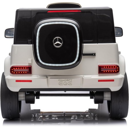 Auto Elettrica per Bambini  Mercedes EQG 63 Concept 12V Ruote in Gomma Full Optional Sedile Pelle Porte Apribili Telecomando Bia