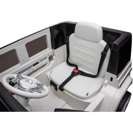 Auto Elettrica per Bambini  Mercedes EQG 63 Concept 12V Ruote in Gomma Full Optional Sedile Pelle Porte Apribili Telecomando Bia