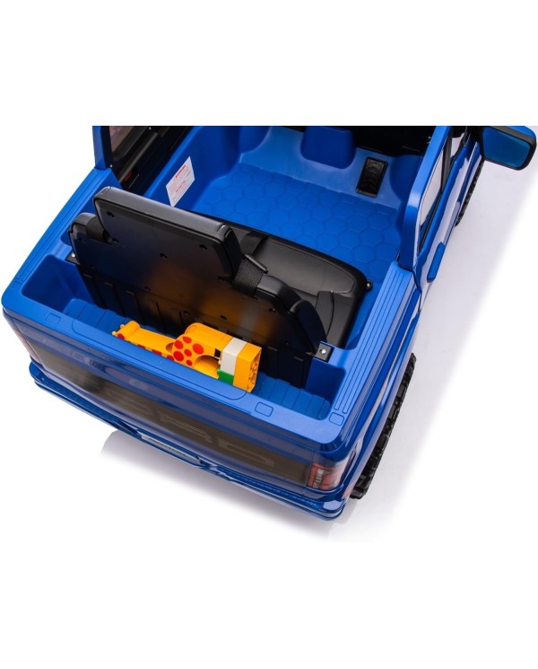 Auto Elettrica Bambini Ford Raptor 12V con Telecomando Porte Apribili, Bluetooth Luci LED e TAPPETINI Inclusi (Blue)|Toys Car