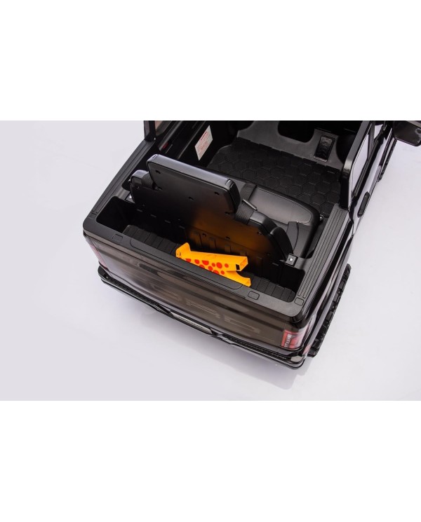 Auto Elettrica Bambini Ford Raptor 12V con Telecomando Porte Apribili, Bluetooth Luci LED e TAPPETINI Inclusi (Black)|Toys Car