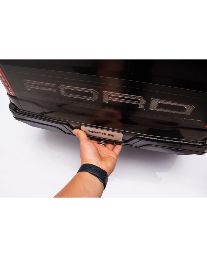 Auto Elettrica Bambini Ford Raptor 12V con Telecomando Porte Apribili, Bluetooth Luci LED e TAPPETINI Inclusi (Black)