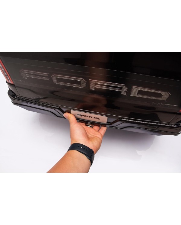 Auto Elettrica Bambini Ford Raptor 12V con Telecomando Porte Apribili, Bluetooth Luci LED e TAPPETINI Inclusi (Black)|Toys Car