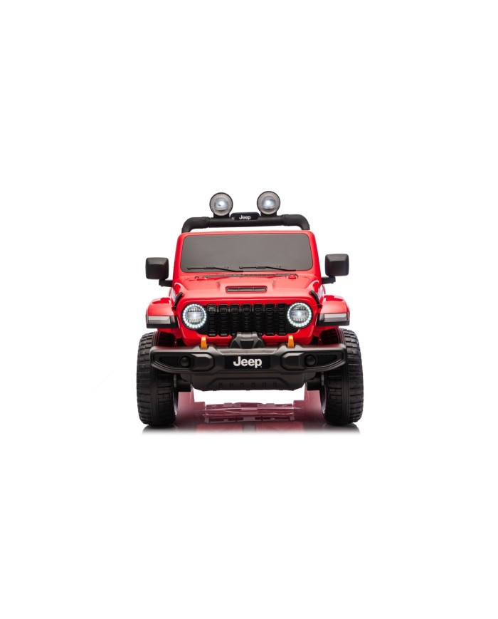 Auto Macchina Elettrica NEW Jeep Wrangler Rubicon 12V per Bambini porte apribili Con telecomando Full accessori Tappetini Rossa
